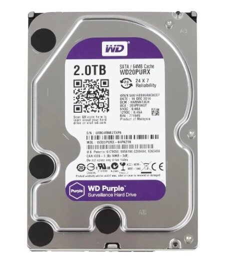 Жесткий диск Western Digital WD Purple 2 ТБ WD20PURX