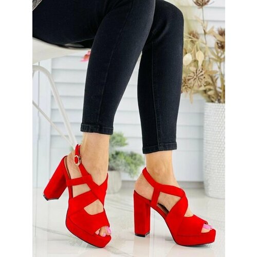 фото Босоножки, размер 37, красный sonandgod