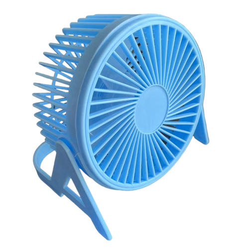 Настольный USB вентилятор с подставкой цвет голубой 47900₽