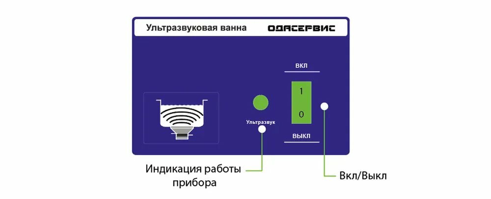 Ультразвуковая ванна 07 л ОДА Сервис ODA-M07