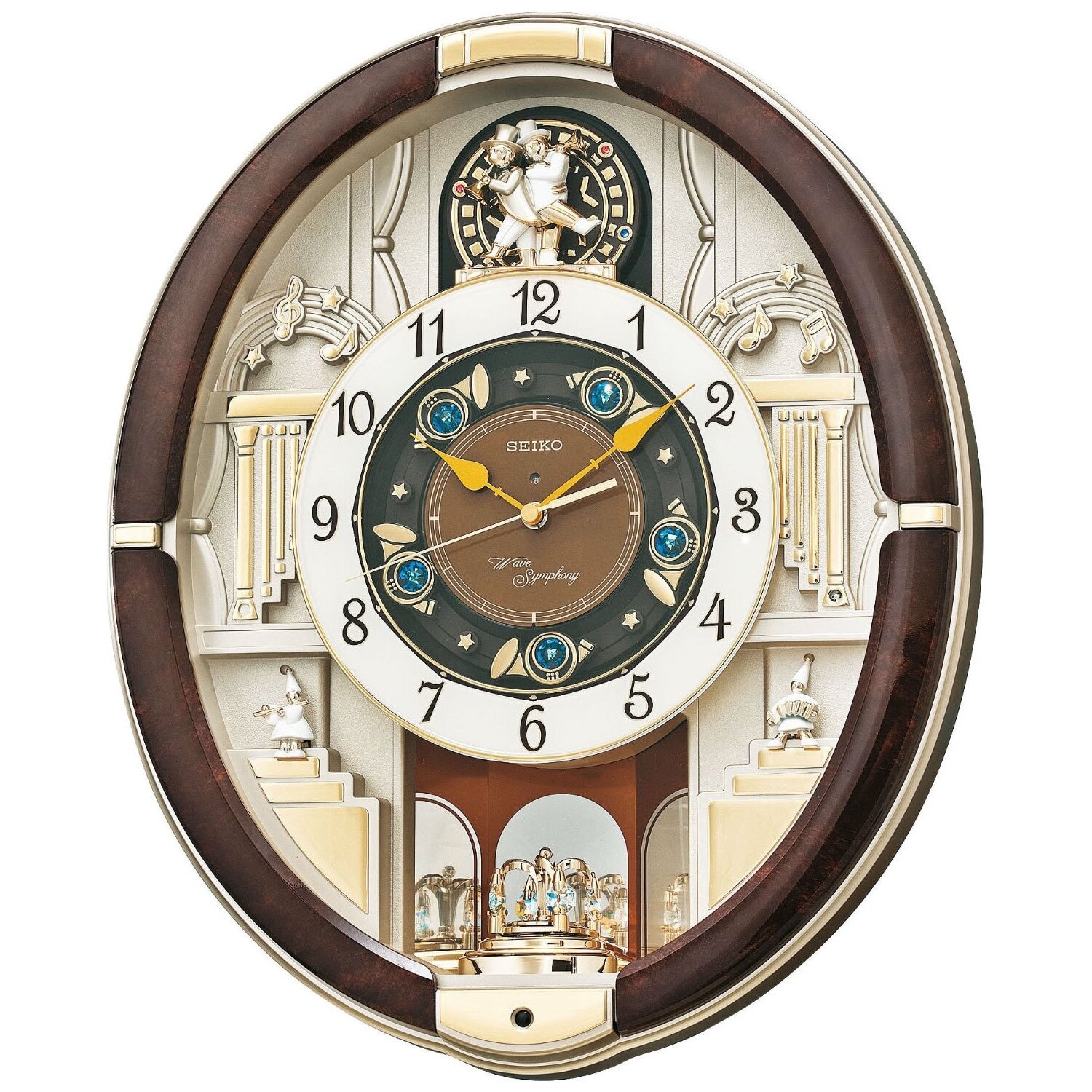 Seiko Настенные часы SEIKO QXM289BT с маятником и мелодией