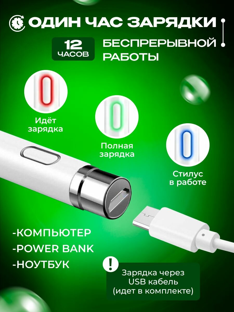 Универсальный стилус Stylus Pen для телефона и планшета Android, iOS — фото 5