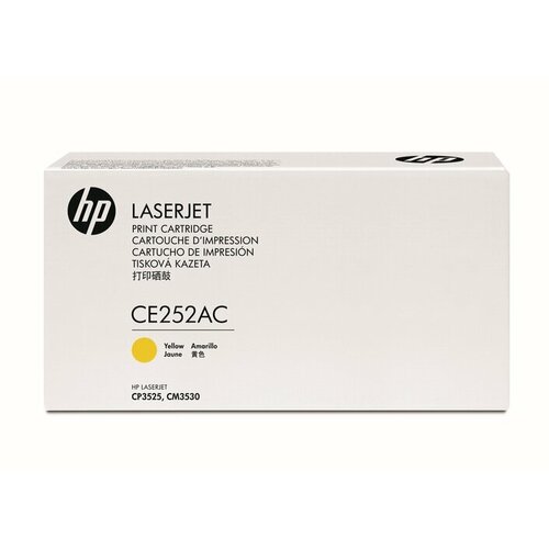 HP CE252AC картридж желтый (7000 стр.) картридж c9700a нр121a черный для hp color laserjet clj 1500 clj 2500 совместимый 5000 стр