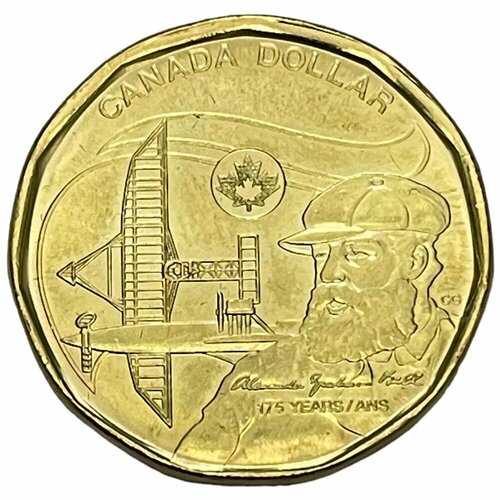 Канада 1 доллар 2022 г. (175 лет со дня рождения Александра Грейама Белла)