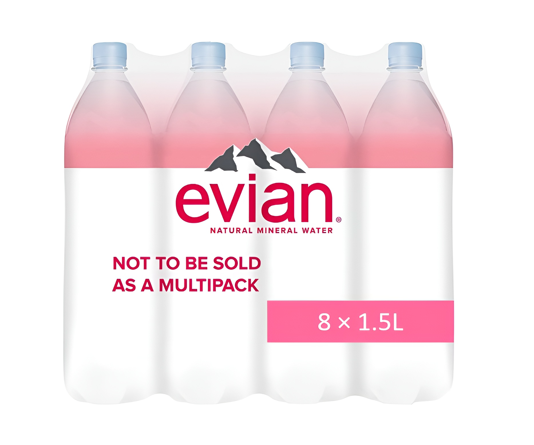 Вода минеральная природная Evian (Эвиан), 1,5 л х 8 шт, негазированная, пэт