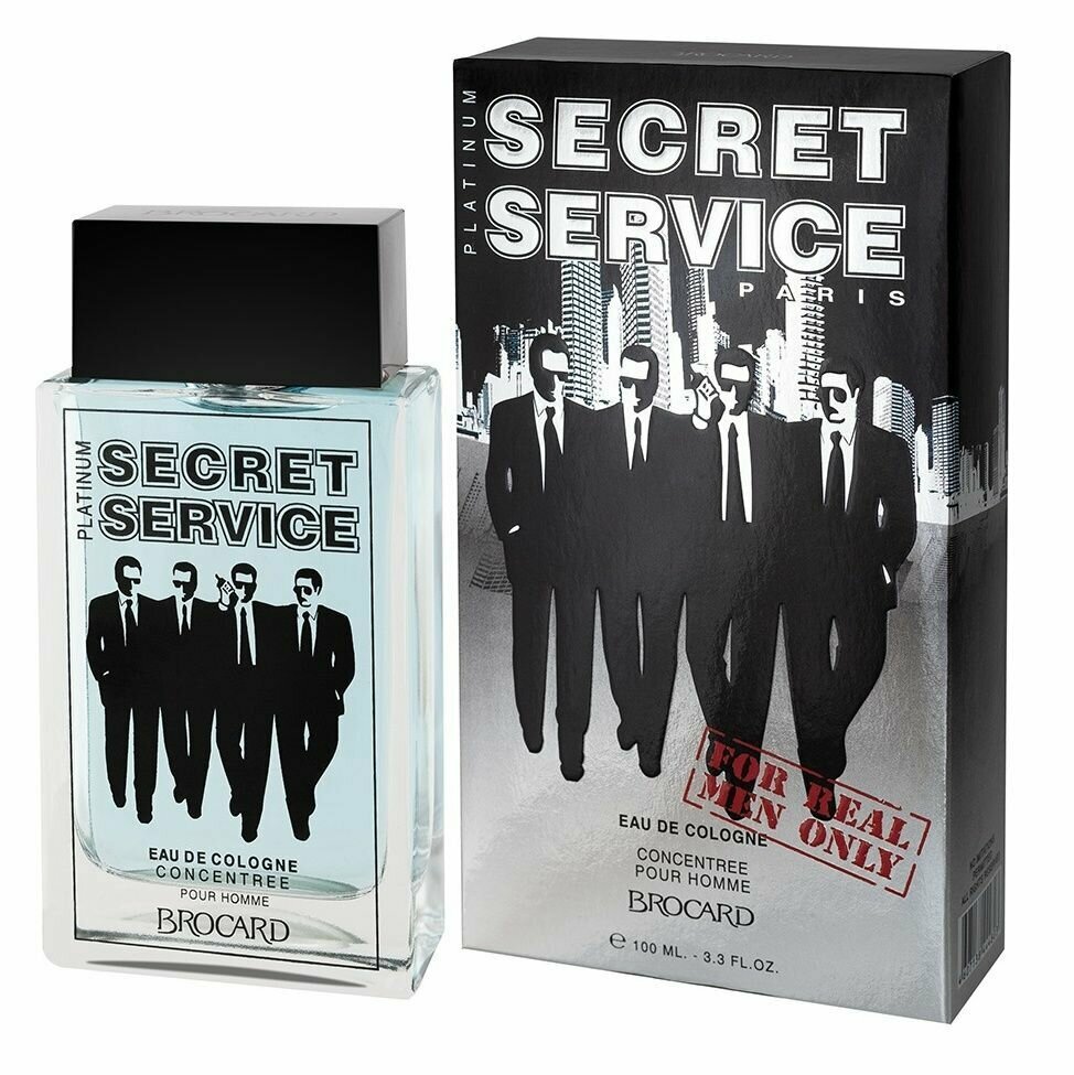 Brocard Secret Service Platinum Одеколон для мужчин, 100 мл