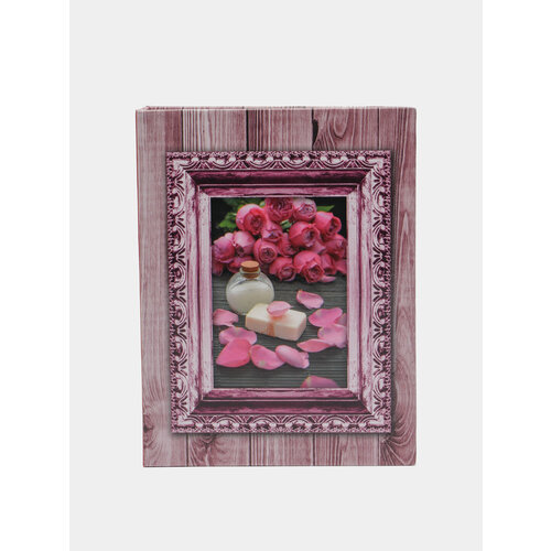 Фотоальбом 100 фото 10х15 Цветы твёрдая обложка Цвет Пастельно-коралловый 1199₽