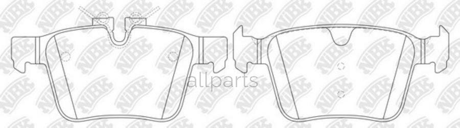 NIBK PN0650 Колод. торм. диск. NiBK NIBK PN0650