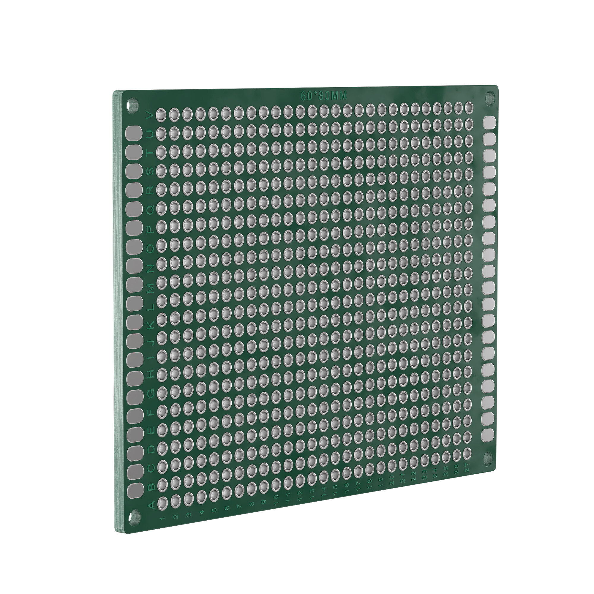 Печатная плата универсальная GSMIN PCB1 (6 см x 8 см) (Зеленый)