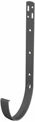 Кронштейн для водосточного желоба металлический Технониколь 125/82, серый