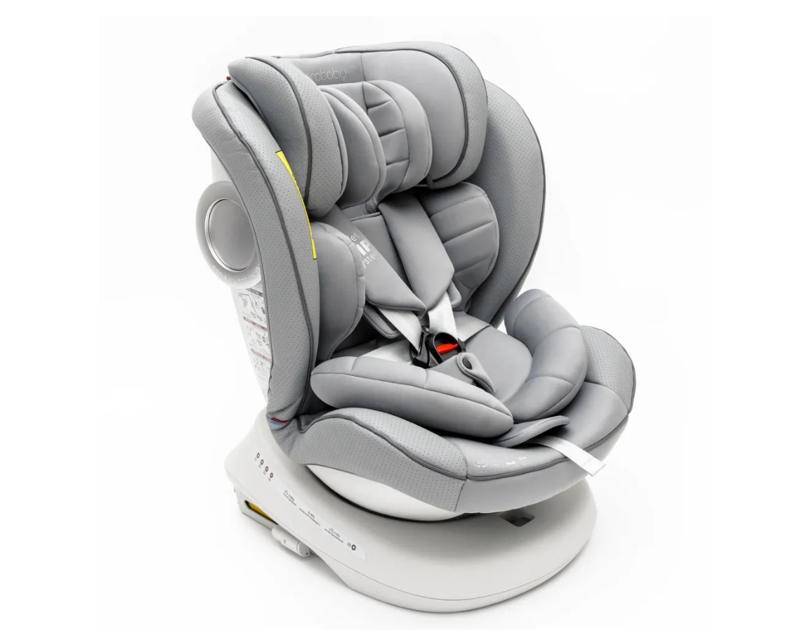 Автокресло детское AmaroBaby Champion Isofix (0-36 кг), Grey