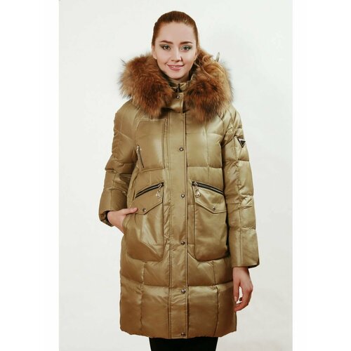 Пуховик VO-TARUN, размер M, хаки, зеленый