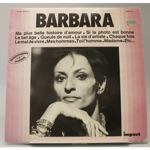 Виниловая пластинка Barbara виниловая пластинка barrie barbara