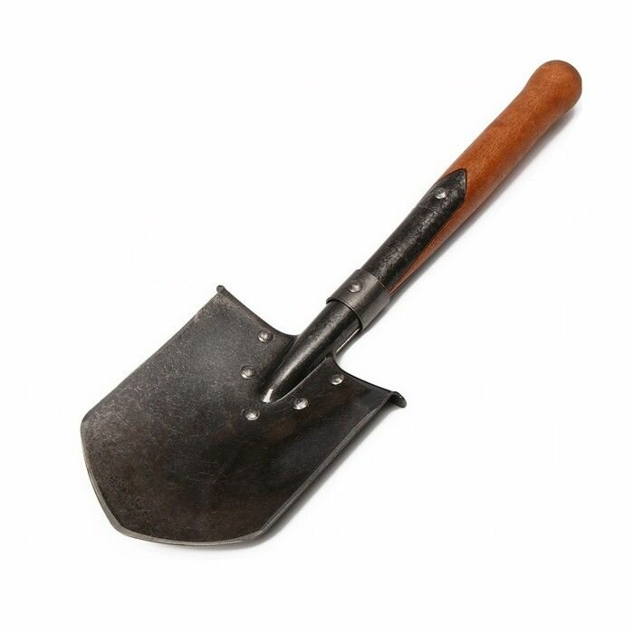 Лопата сапeрная образца 1917 года, кованая, L - 51 см, деревянный черенок, ГОСТ