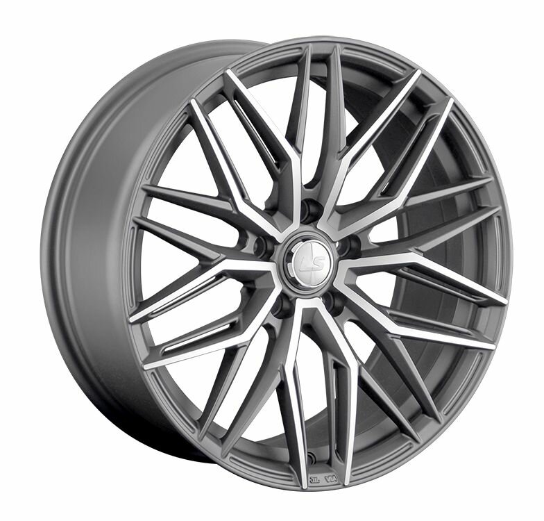Колесный диск LS LS1331 18x8.5" PCD5x114,3 ET35 D67,1 темно-серый матовый с полированными лучами