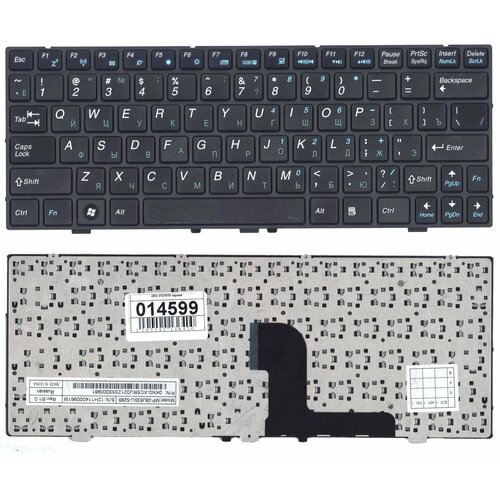 Клавиатура для Medion E1226 черная клавиатура dns medion e1226 md98570 e1228 md98720 casper pegatron h90mb