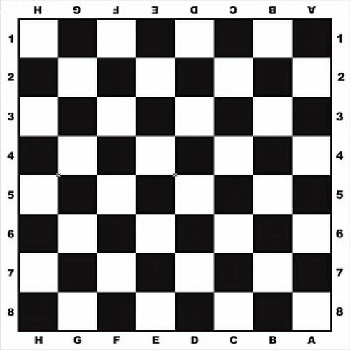 Поле для шашек(плотное), арт. И-6920 черный, белый