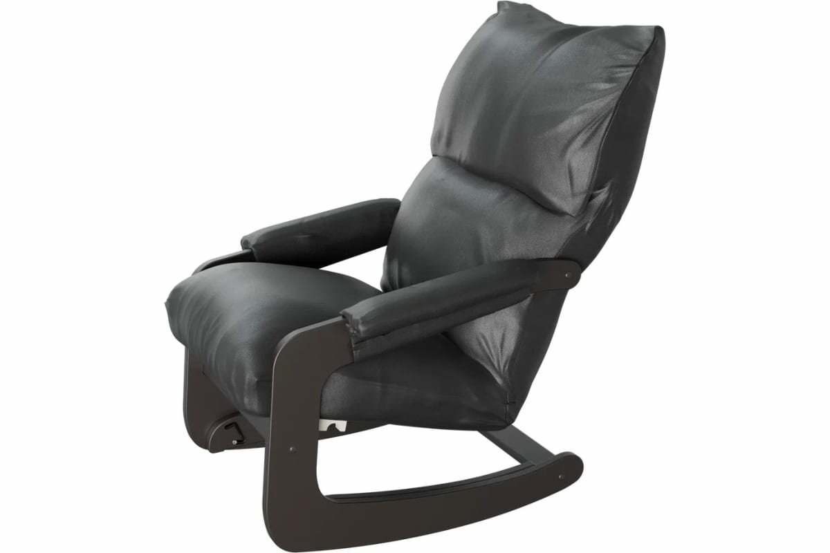 фото Кресло-трансформер Мебельторг Амадео №81 Каркас венге/Сиденье черное Eva 6