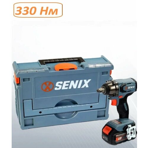 Гайковерт аккумуляторный ударный Senix PDWX2-M2-EU SET бесщеточный двигатель 330 Нм защита от перегрузки и перегрева аккумулятор и ЗУ 20990₽