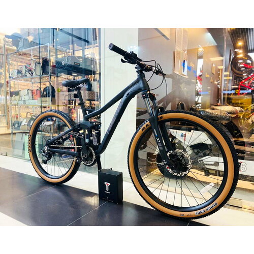 Велосипед горный скоростной TimeTry TT312 10s 275 дюймов взрослый мужской и женский двухподвес скоростной спортивный велик черный 9999000₽