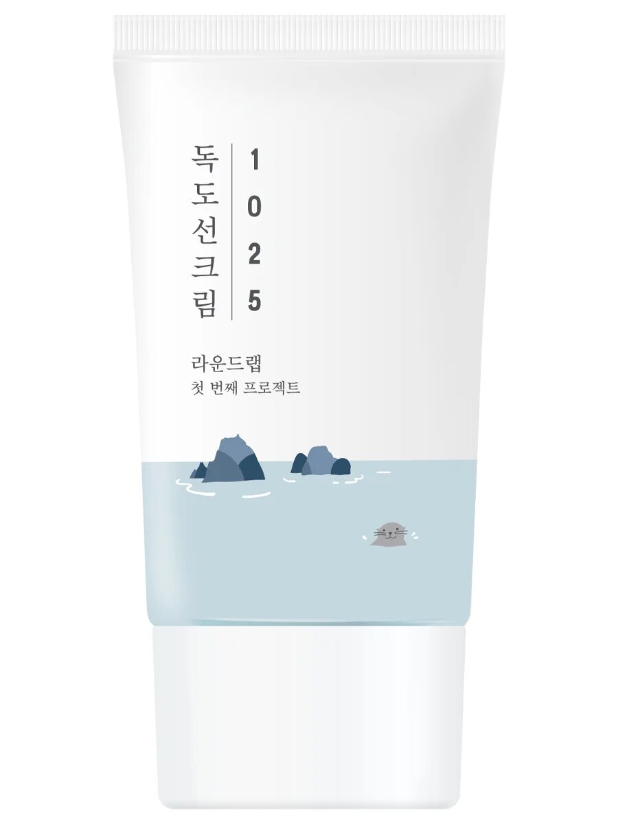 Солнцезащитный крем с морской водой для проблемной кожи Round Lab SPF50 1025 Dokdo Sunscreen 50 мл