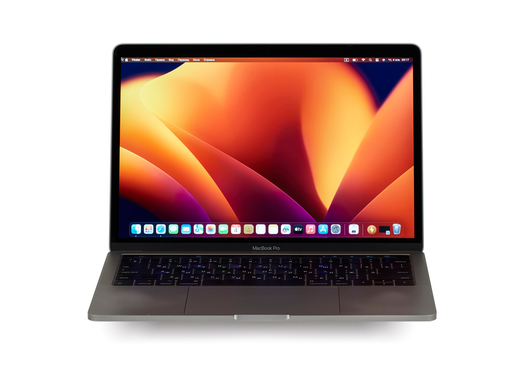 Ноутбук Apple Macbook Pro 13 2017 г Touch Bar (Производство 2017 г) Core i7 3.5Ггц 2 ядра / Оперативная память 16Гб / SSD 1TB / Gray