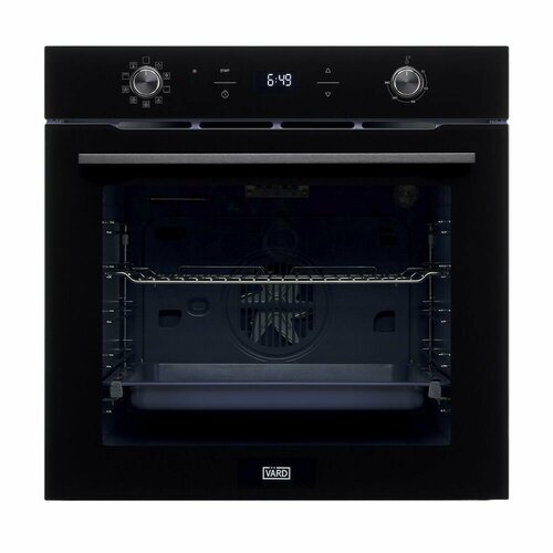 Духовой шкаф электрический встраиваемый VARD VON444B черный 75 л утапливаемые переключатели 9 режимов приготовления гриль конвекция отложенный старт эмаль легкой очистки 6399000₽