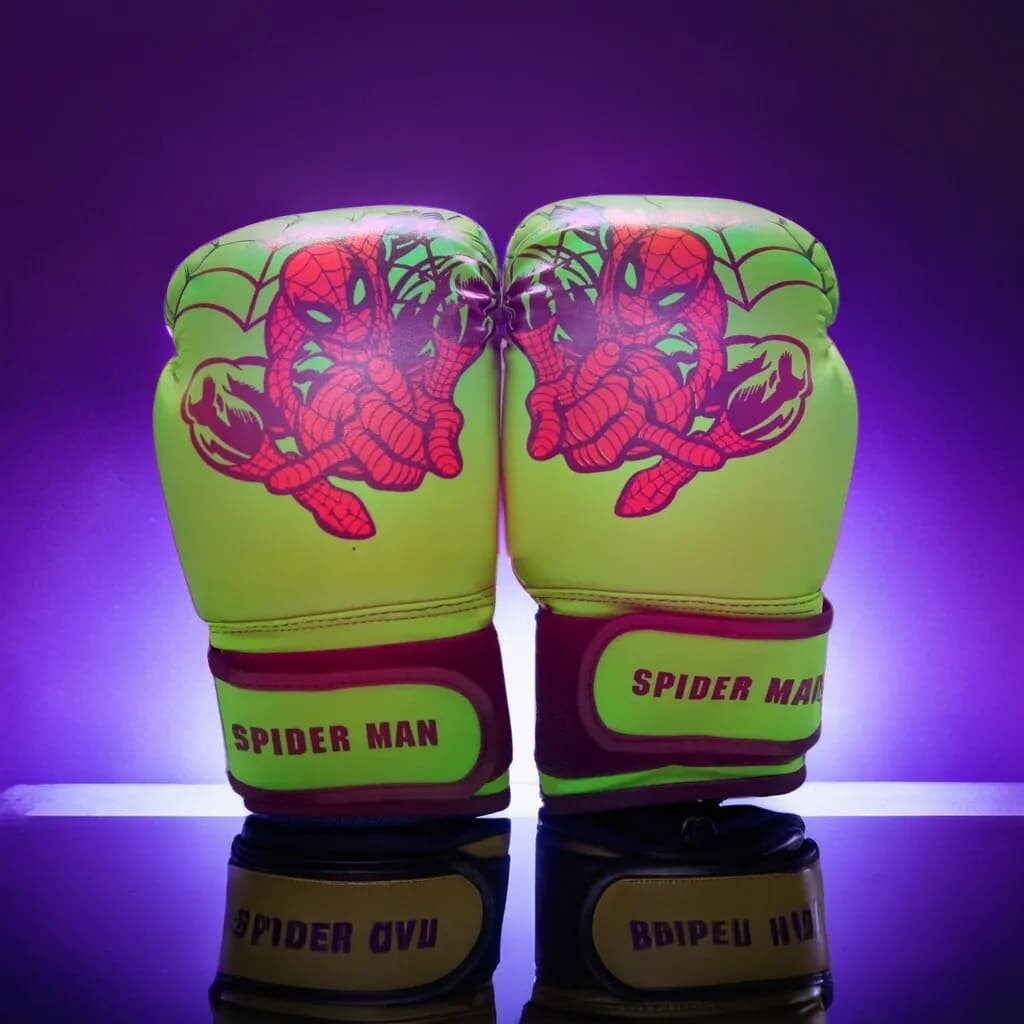 фото Перчатки боксерские Spider Man gold (3-10 лет) 4 Oz