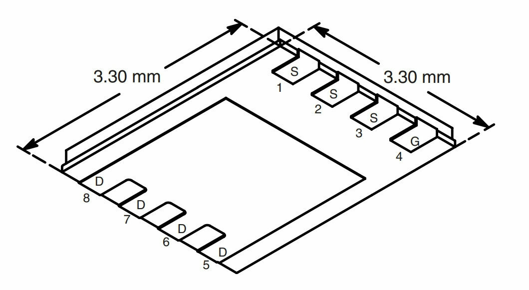 Микросхема Si7716adn N-Channel MOSFET 30V 12A POWERPAK-1212-8