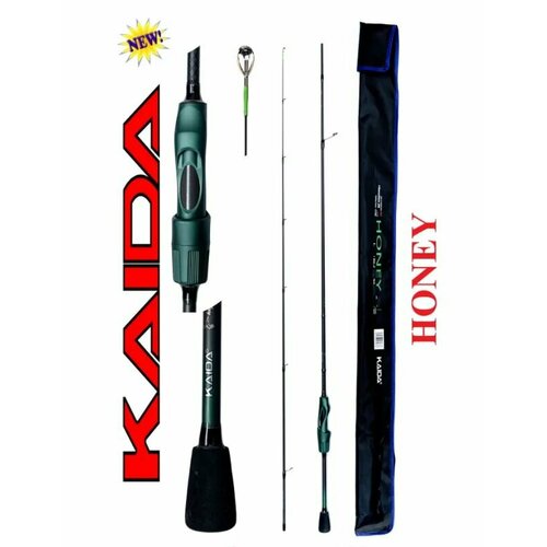 Спиннинг Kaida HONEY штрекерный тест 1-5гр 1.98м / Удочка рыболовная