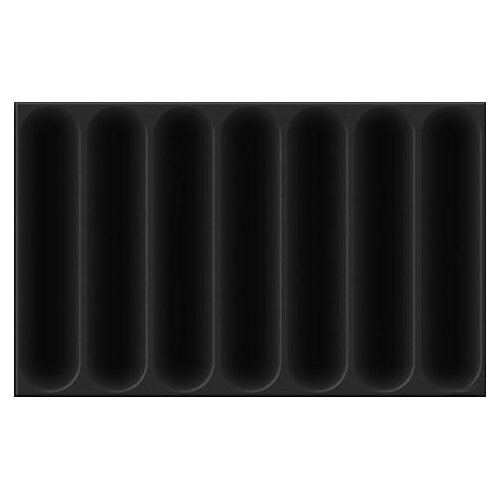 Керамическая плитка Шахтинская плитка Марсель черная 02 для стен 40x25 (цена за 1.4 м2) керамическая плитка шахтинская плитка марсель бежевый 01 декор 40x25 цена за штуку