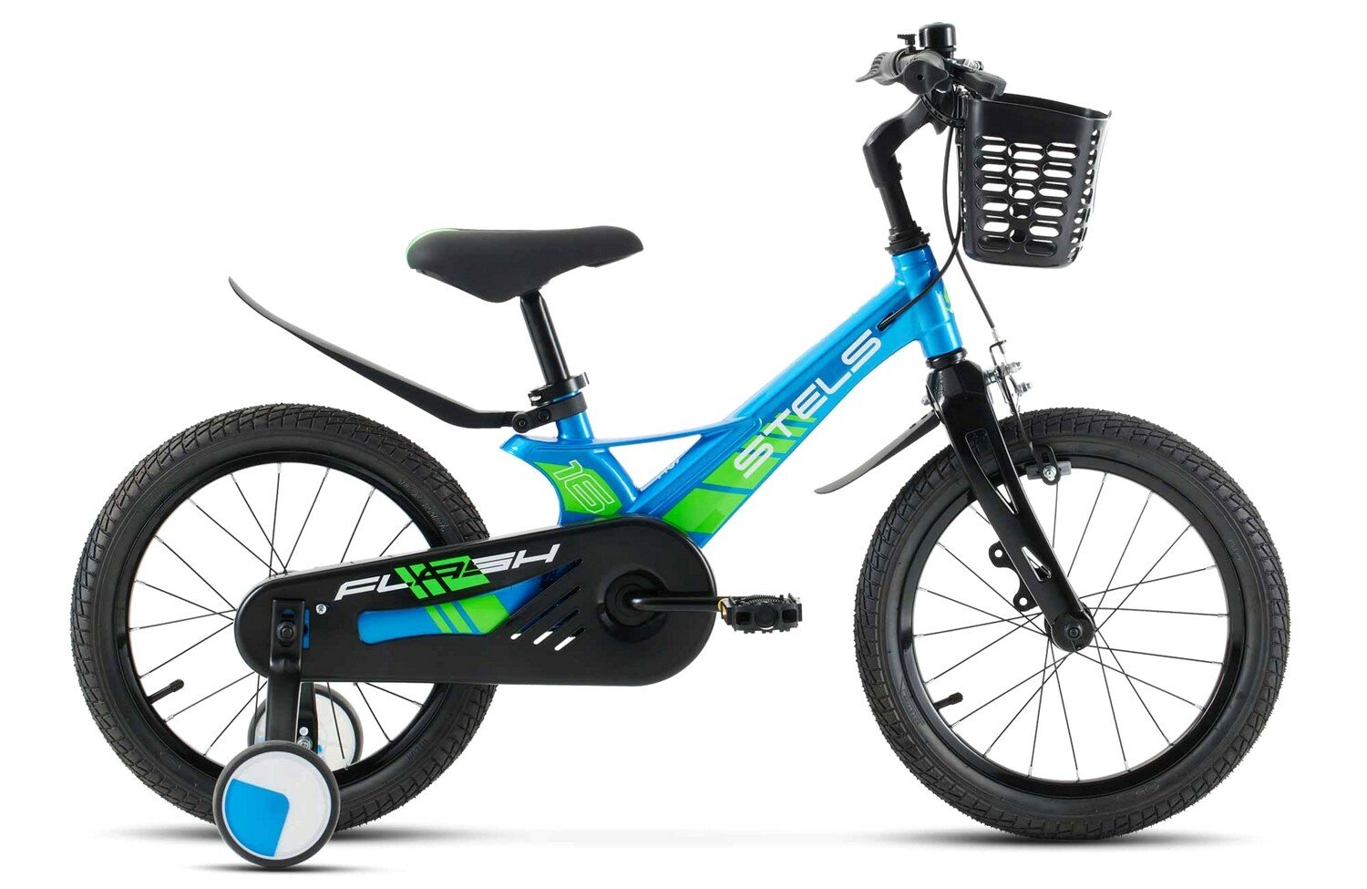 Детский велосипед Stels Flash KR 16 Z010, год 2024, цвет Синий