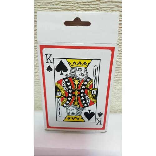 Карты игральные JUMBO 54шт большие 12,5х8,5см, бумажные, атласные карты игральные атласные 54шт покер премиум карты атласные игральные для покера 54л классические игральные карты