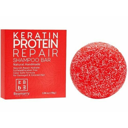 Твердый шампунь для волос Beamarry KERATIN PROTEIN REPAIR SHAMPOO BAR