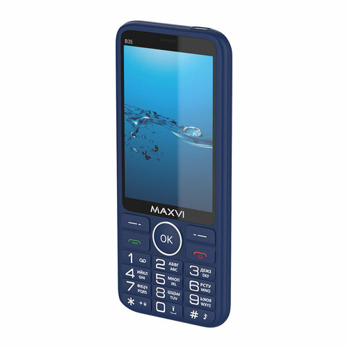 телефон maxvi c30 синий Телефон MAXVI B35, 2 SIM, синий