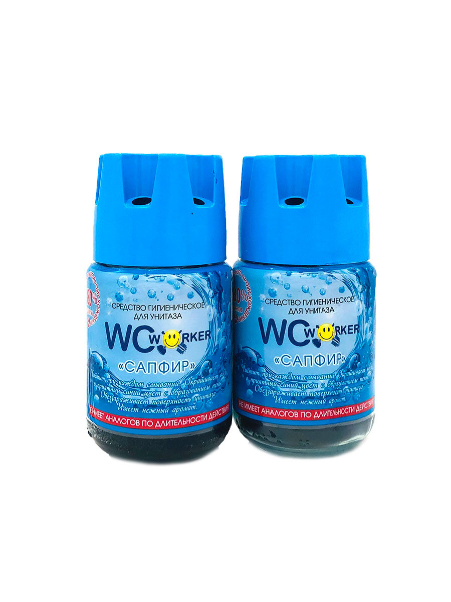 фото WCworker Средство гигиеническое для бачка унитаза Сапфир 2х135г