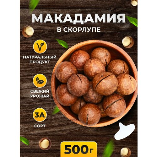 Макадамия орех в скорлупе 500 гр