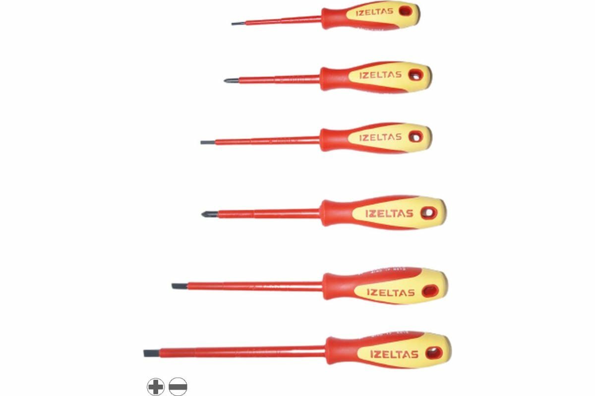 IZELTAS Набор диэлектрических отвёрток 6 предметов 4140009106