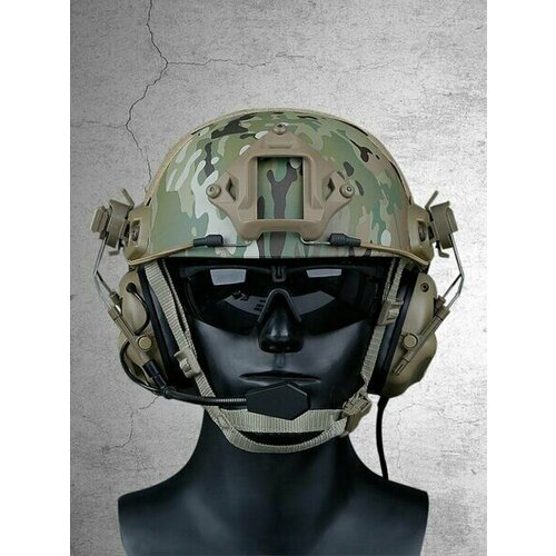 Тактические наушники для стрельбы Headset V с гарнитурой микрофономдля каски или шлема 16500₽