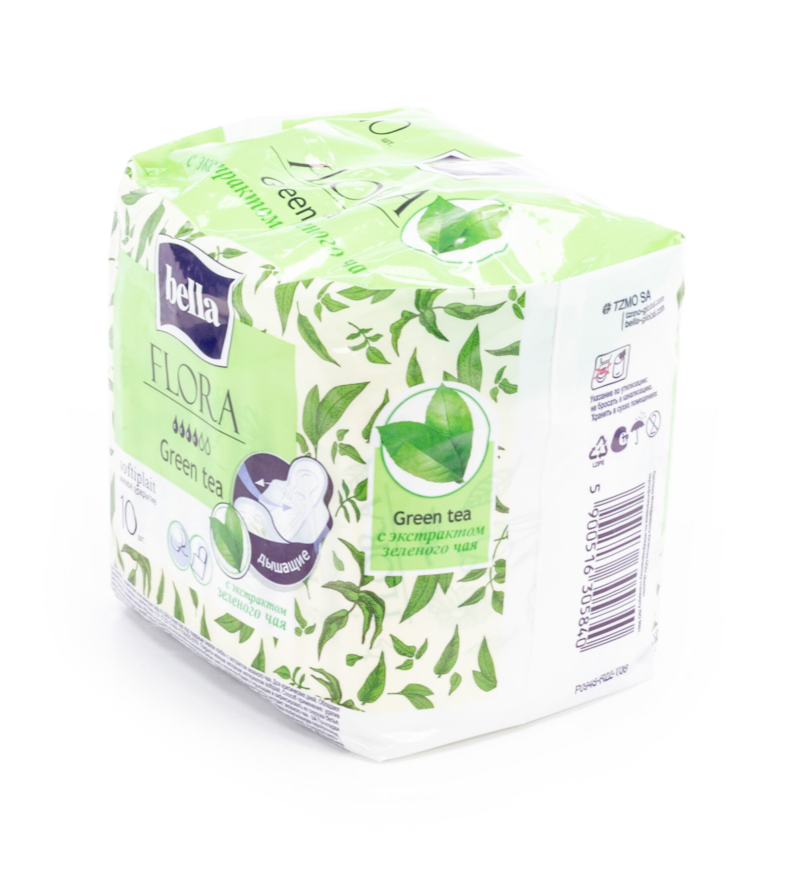 Гигиенические прокладки Bella Flora Green Tea, 10шт. - фото №10