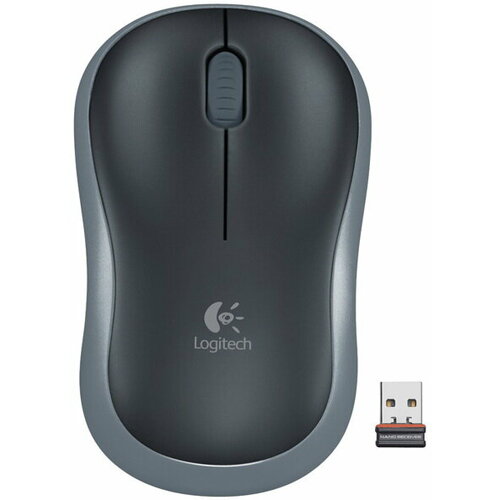Мышь беспроводная Logitech M185 серый USB радиоканал 1418₽