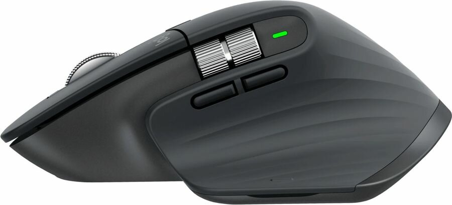Мышь Logitech MX Master 3S оптическая беспроводная USB графитовый [910-006565]