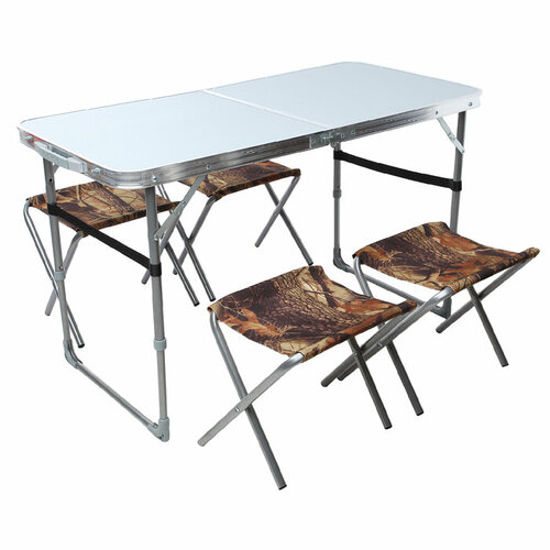 Набор стол+стулья (ССТ-К2/8 металлик/камуфляж саванна) походная мебель nika набор стол и стулья сст к2 10