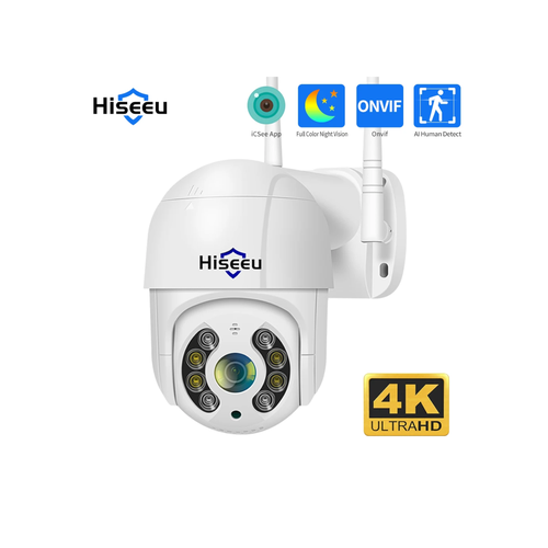 Уличная камера видеонаблюдения Hiseeu PTZ Wi-Fi 2 Мп купольная уличная 220000₽