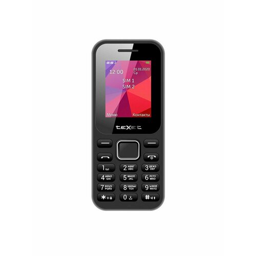 Мобильный телефон Texet TM-122 Black мобильный телефон texet tm 122