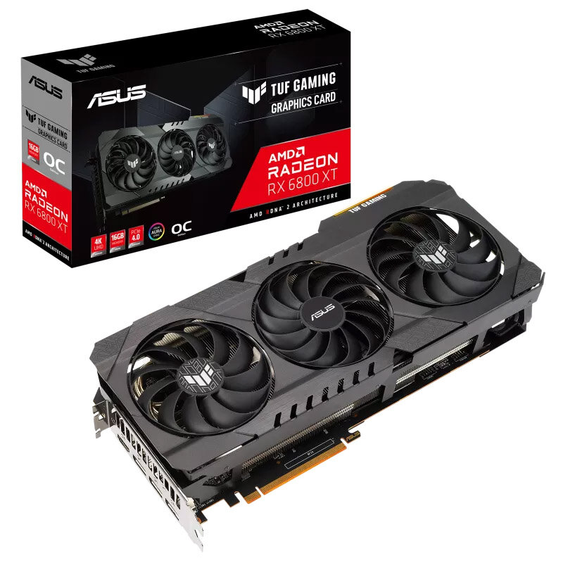 Видеокарта ASUS AMD Radeon RX 6800 XT TUF Gaming OC Edition