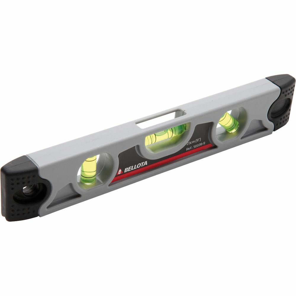 фото Уровень торпедо 23см BELLOTA магнитный 3х пузырьковый 1,0мм/м 50109-9