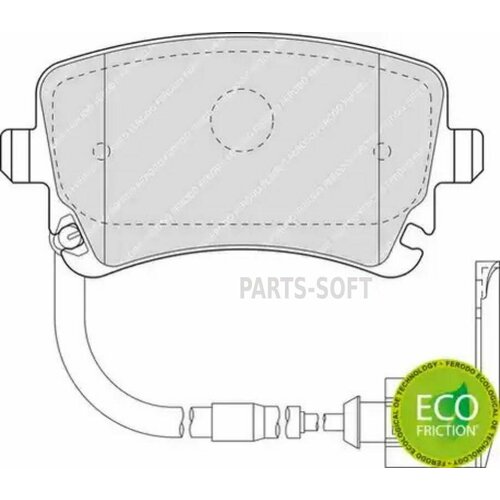 FERODO FDB1408 Колодки торм. зад.