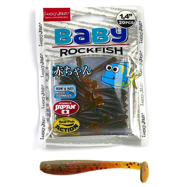 Приманка Lucky John Pro Series Baby Rockfish 085 виброхвост наб.:20шт (140149-085) - фото №11