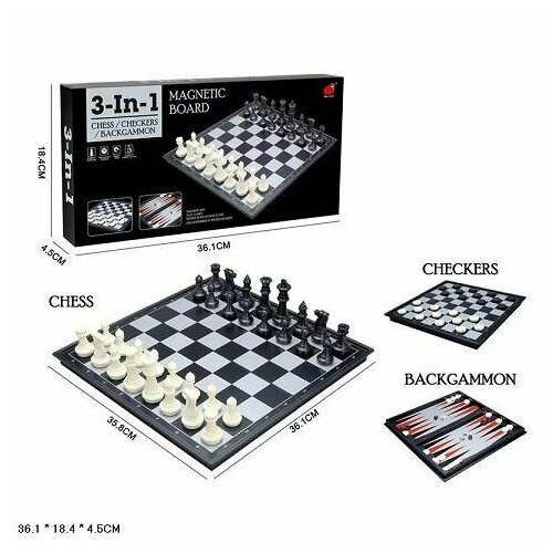 Шахматы, шашки, нарды магнит 26160 в/к